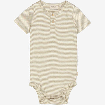Wheat Main  Body Placket SS Underwear/Bodies 1457 seaweed stripe
