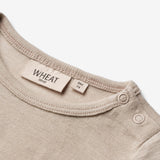 Wheat Wool Body Plain Wool LS | Baby Underwear/Bodies 3231 soft beige