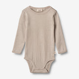 Wheat Wool Body Plain Wool LS | Baby Underwear/Bodies 3231 soft beige