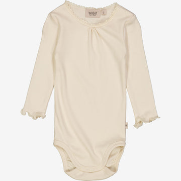 Wheat Main Body Rib Lace LS Underwear/Bodies 3129 eggshell 