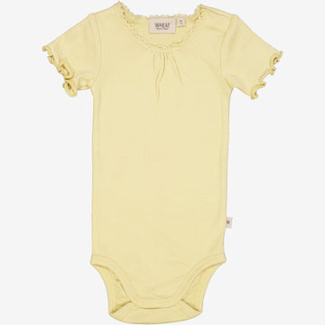 Wheat Main Body Rib Lace SS Underwear/Bodies 5106 yellow dream