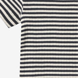 Wheat Main Body S/S Edvald Body 9432 navy rib stripe