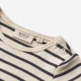 Wheat Main Body S/S Edvald | Baby Underwear/Bodies 1433 navy stripe