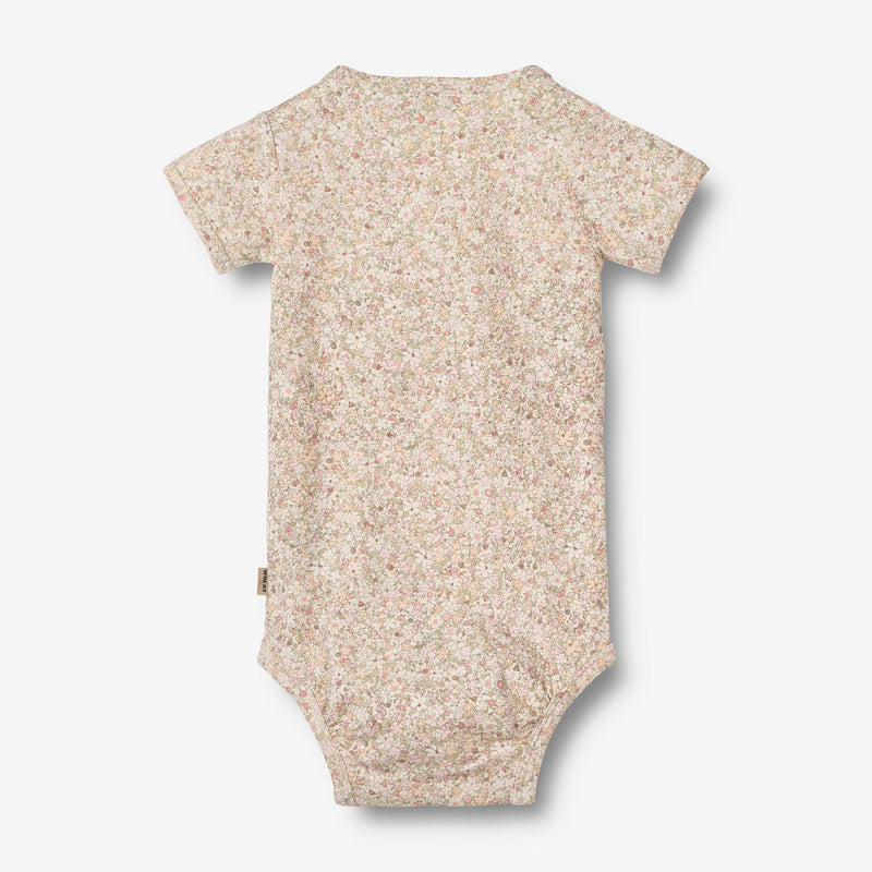 Wheat Main Body S/S Linette | Baby Underwear/Bodies 1250 cream flower meadow