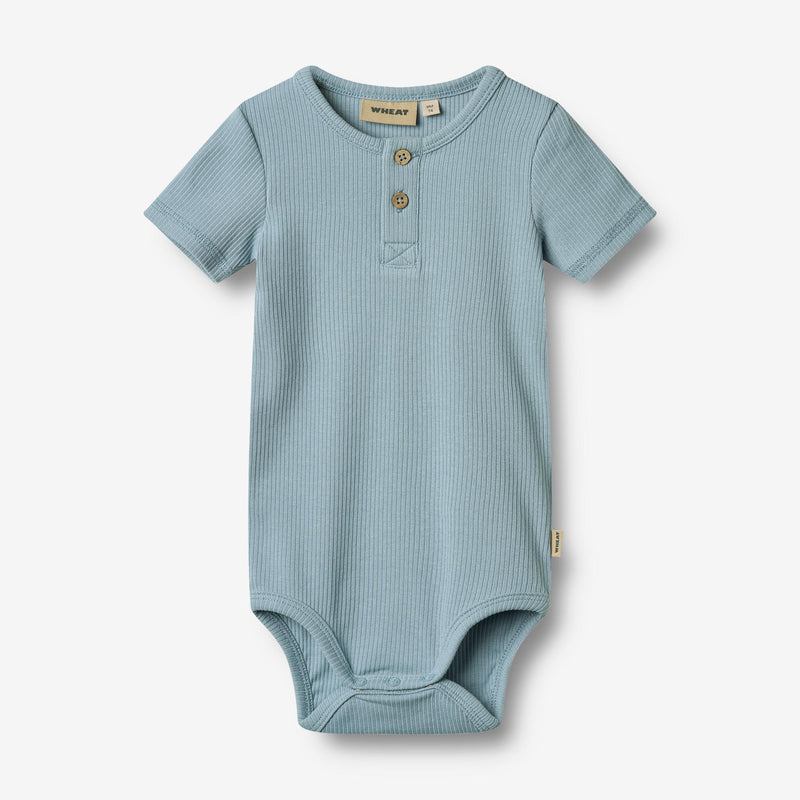 Wheat Main Body S/S Magnus Underwear/Bodies 9419 calm blue