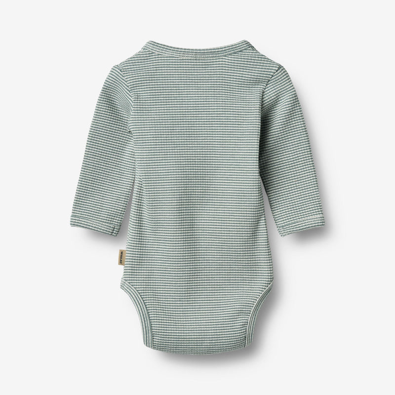 Wheat Main Body Wraparound L/S Pil Underwear/Bodies 9442 stormy sea stripe