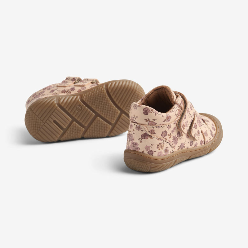 Wheat Footwear Bootie Ivalo Prewalkers 2475 rose flowers