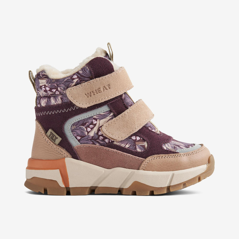 Wheat Footwear Bootie Lucka Tex Winter Footwear 1176 purple dawn