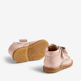 Wheat Footwear Bootie Velcro Bowy Crepe 2281 rose ballet