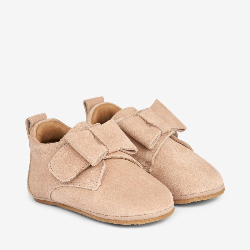 Wheat Footwear Bow Indoor Shoe | Baby Indoor Shoes 2031 rose dawn