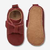 Wheat Footwear Bow Indoor Shoe | Baby Indoor Shoes 2072 red