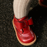 Wheat Footwear Bowy Prewalker Shoe | Baby Prewalkers 2072 red