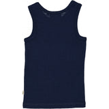 Wheat Wool Boys Wool Singlet Underwear/Bodies 1432 navy