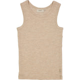 Wheat Wool Boys Wool Singlet Underwear/Bodies 3204 khaki melange