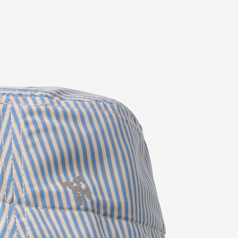 Wheat Main Bucket Hat Tilo Badge Accessory 9580 blue swim stripe