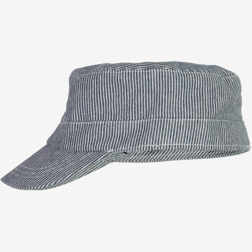 Wheat Main  Cap Emil Acc 1197 navy denim stripe