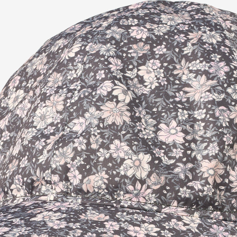 Cap Hoffa - dark charcoal flowers – Wheat.eu