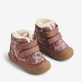 Wheat Footwear Daxi Wool Tex Print | Baby Prewalkers 2163 dusty rouge 