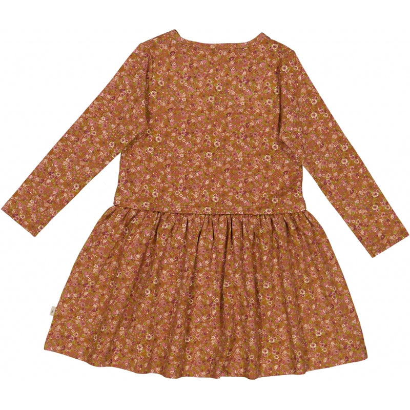 Wheat Main Dress Astrid Dresses 0002 bronze flowers