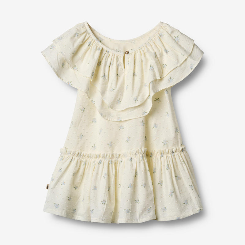 Wheat Main Dress Bitten Dress 1481 blue flowers