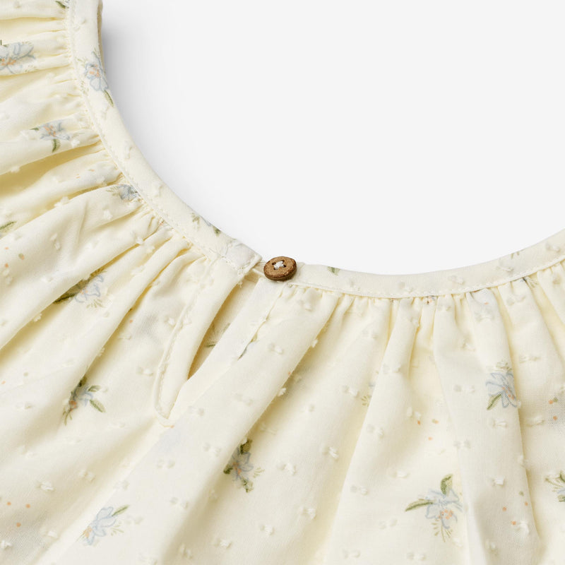 Wheat Main Dress Bitten Dress 1481 blue flowers