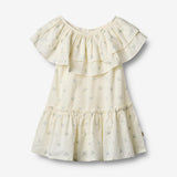 Wheat Main Dress Bitten Dress 1481 blue flowers
