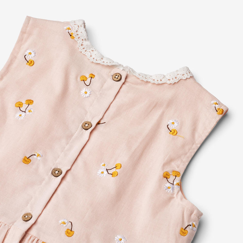 Wheat Main Dress Elma Dress 9435 powder yellow cherries