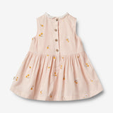 Wheat Main Dress Elma Dress 9435 powder yellow cherries