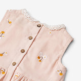 Wheat Main Dress Elma Dress 9435 powder yellow cherries