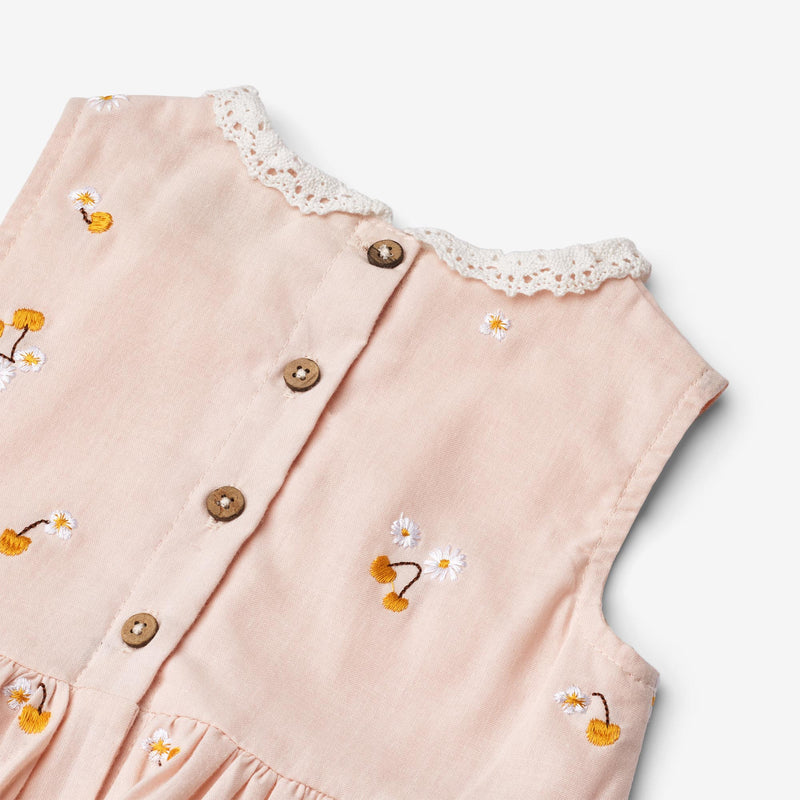Wheat Main Dress Elma Dress 9435 powder yellow cherries