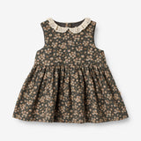 Wheat Main Dress Elma Sleeveless | Baby Dresses 0027 black coal flowers