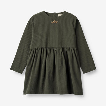 Wheat Main Dress Gunvor Embroidery Dresses 0025 black coal