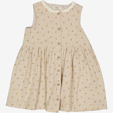 Wheat Main  Dress Josephine Dresses 5058 fossil flowers dot