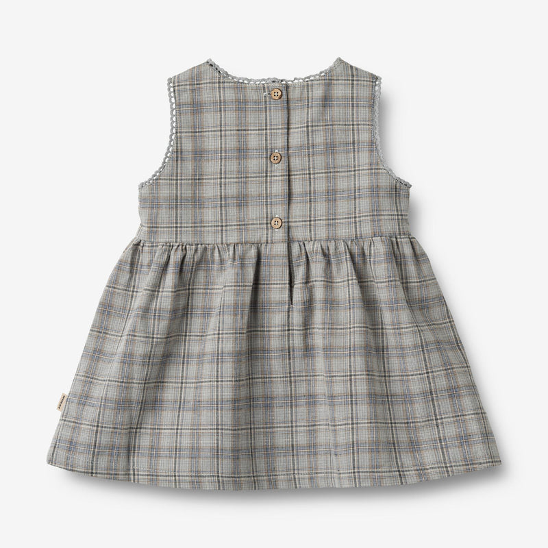 Wheat Main Dress Kirsten Dresses 1125 cloudy blue check