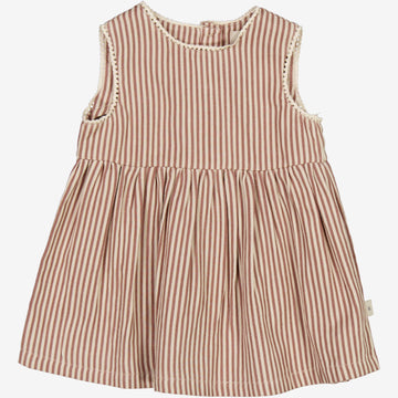 Wheat Main  Dress Kirsten | Baby Dresses 2476 vintage stripe