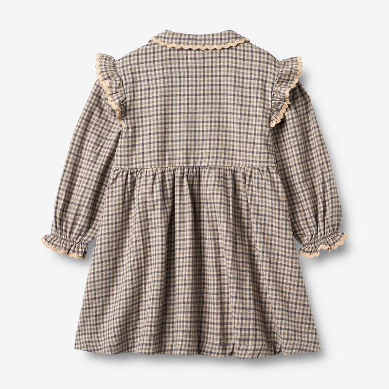 Wheat Main Dress L/S Alissa Dress 1306 blue check