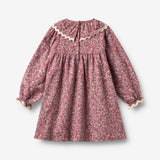 Wheat Main Dress L/S Collar Elvira Dress 9773 grape flowers