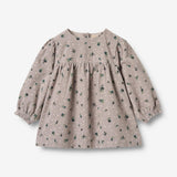 Wheat Main Dress L/S Elvira Dress 9553 dusty purple flower hearts