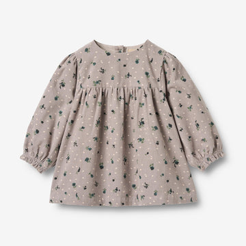 Wheat Main Dress L/S Elvira Dress 9553 dusty purple flower hearts