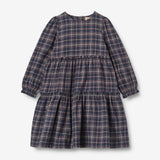 Wheat Main Dress L/S Fanny Dresses 1437 navy check