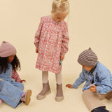 Wheat Main Dress L/S Fenja Dress 9746 raspberry flowers