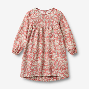 Wheat Main Dress L/S Fenja Dress 9746 raspberry flowers