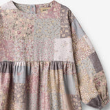 Wheat Main Dress L/S Herdis Dress 9618 patchwork flowers