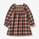 Wheat Main Dress L/S Lace Bella Dress 9588 red blue check