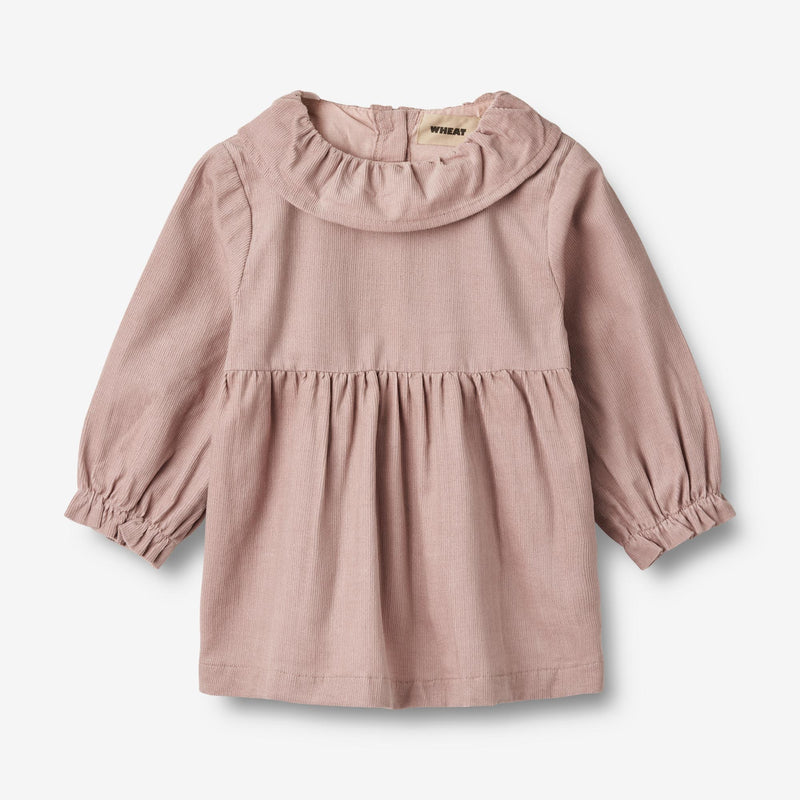 Wheat Main Dress L/S Linda | Baby Dresses 1135 dry rose