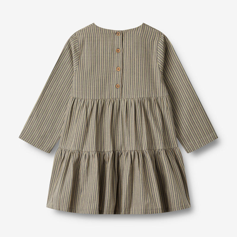 Wheat Main Dress L/S Sophie Dresses 1117 blue green stripe