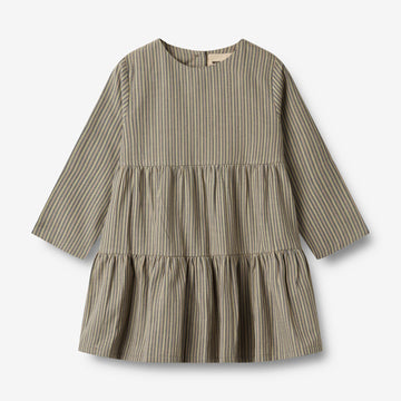 Wheat Main Dress L/S Sophie Dresses 1117 blue green stripe