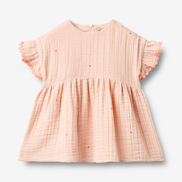 Wheat Main Dress Lace Thit Dress 9652 powder hearts