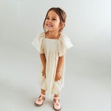 Wheat Main Dress S/S Elva Dress 3129 eggshell