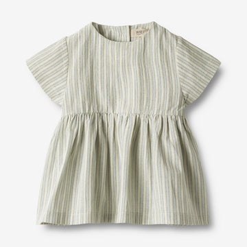 Wheat Main Dress S/S Esmaralda Dresses 4109 aquablue stripe